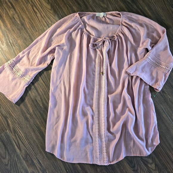 CAROLYN TAYLOR Bohemian/Hippie Chic 70's Vibe Tunic Blouse NWOT/SIZE 3X - Picture 5 of 5